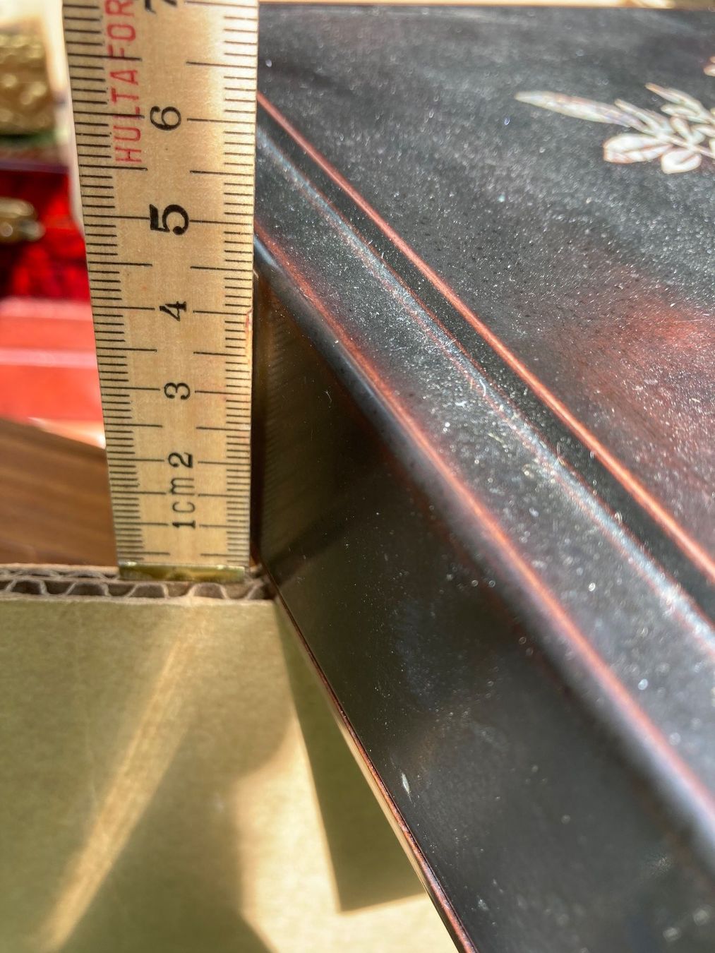 Barattoli: Boite ancienne nacre Perlmutt Kaste Box bijoux – Usato da St-Cierges venduto da LeRegain 5