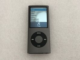 iPod nano 4, Schwarz, 8GB, Tasten getestet, Akku geprüft
