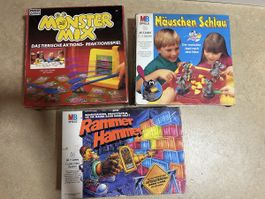 Spiele Konvolut Monster Mix, Mäuschen Schlau, Rammer Hammer