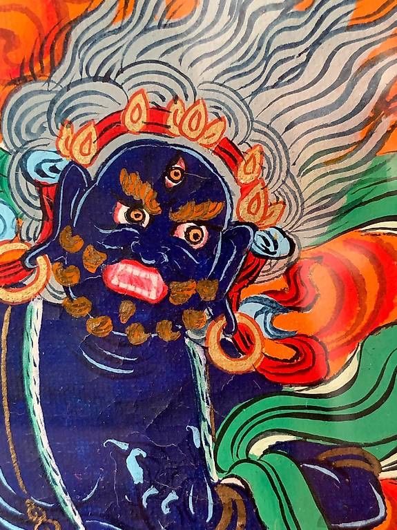 Dipinti: Tangka Buddha Chenrezig /dipinto ad acquarello – Nuovo (secondo la descrizione) da Caslano venduto da bri_5jft 2