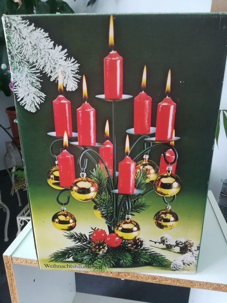 Portacandele: Christbäumchen Metall – Usato da Russikon venduto da wanda2006 1
