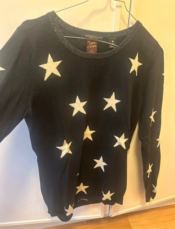 Maison Scotch Maglioni & Felpe: Maison Scotch Pullover Sterne Blau Gr. M I – Usato da Lopagno venduto da CLep 4