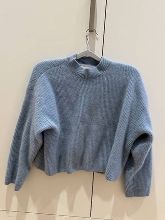 Kaschmirpullover babyblau H&M Premium
