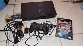 PlayStation 2 avec manettes + Rayman 3