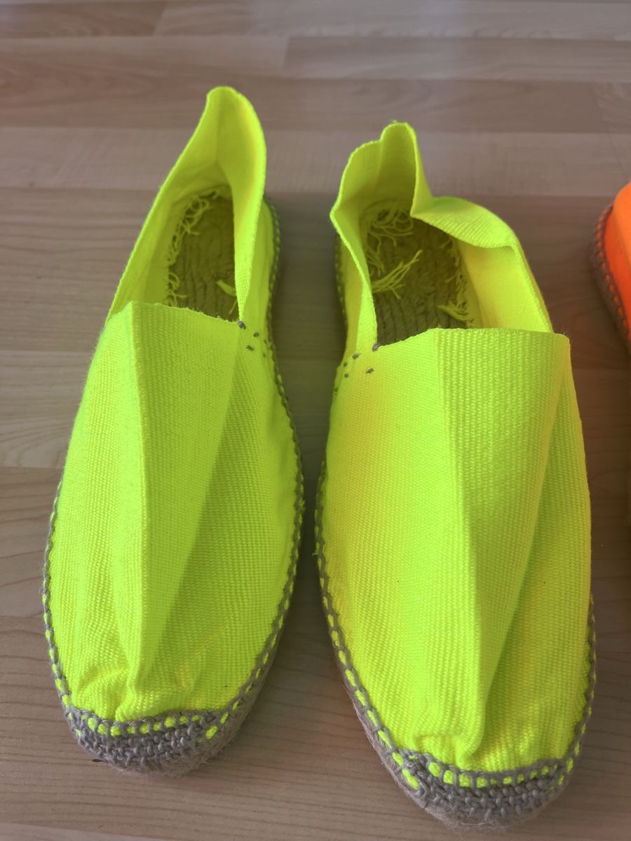 Scarpe da uomo: Zwei Original Espadrilles - Espadrillas Gr. 43 Orange & Gelb – Nuovo (secondo la descrizione) da Zug venduto da Nickwalks999 2