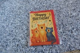 Geburtstag Karte Katze