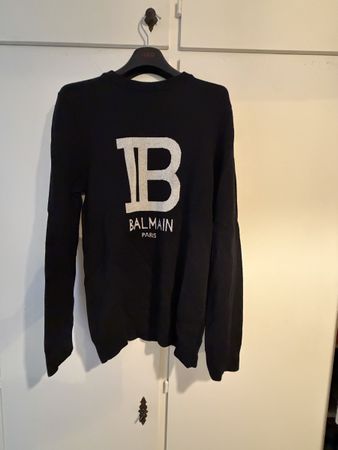 Maglione Balmain Paris logo B - Taglia M - Lana