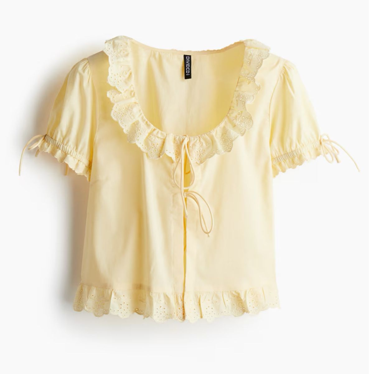 H&M Camicette: Baumwoll Bluse mit Volants – Nuovo (secondo la descrizione) da Belp venduto da Secondhand11