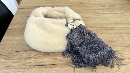 Lot 2 sacs: 1 sac fausse fourrure & 1sac Parfois Handmade