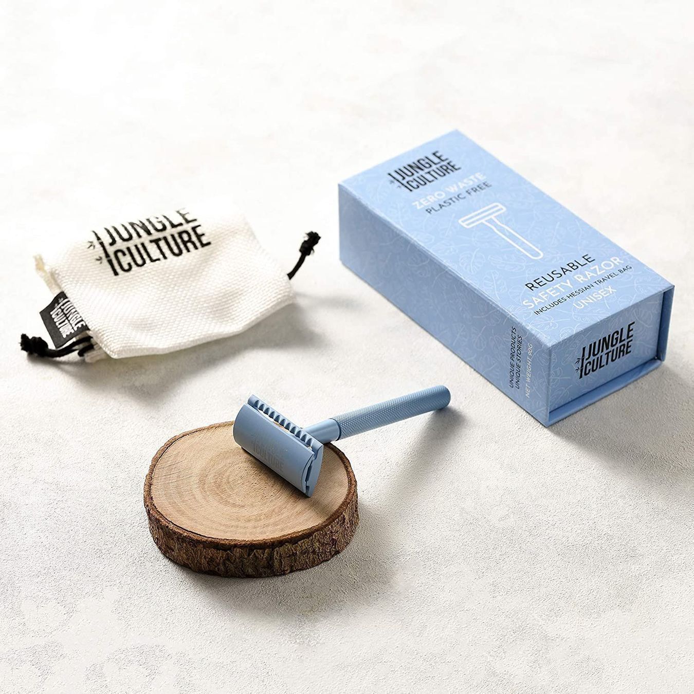 Rasoi & Lamette da barba: Wiederverwendbarer Rasierhobel in Blau – Nuovo e nell'imballaggio originale da Walenstadt venduto da Trend-24 1