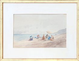 Aquarelle ancienne - Charles Donzel (1824-1889)