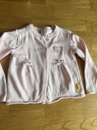 Steiff Cardigan Baby Girl Pink Size 98 Cute Bear