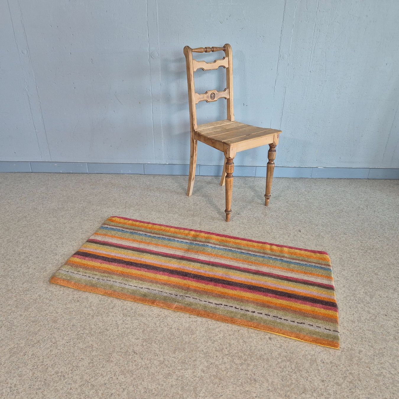Tappeti: 70s Carpet Teppich Läufer gestreift 118x58cm – Usato da Nottwil venduto da Wondewa-Shop 2