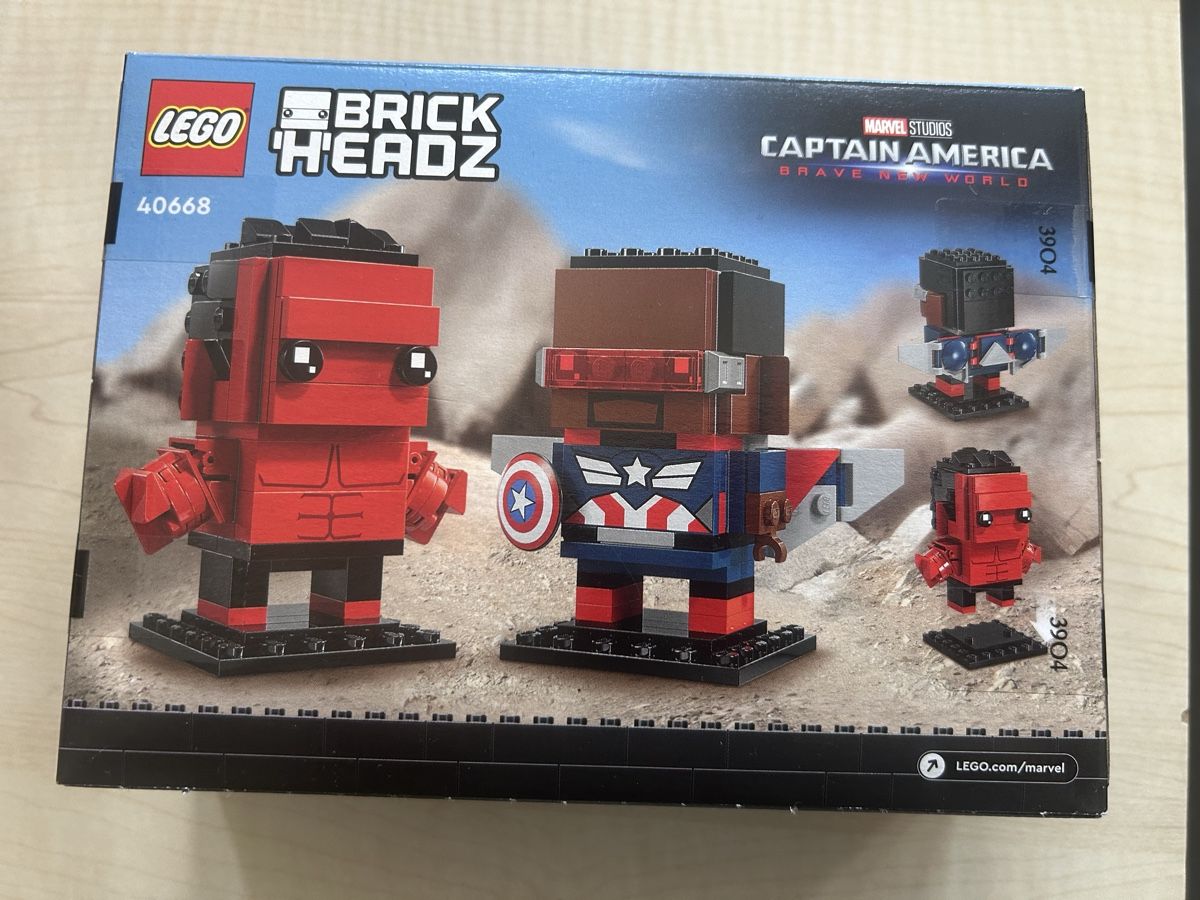 LEGO BrickHeadz 40668 Captain America Red Hulk Neu Neu Und 