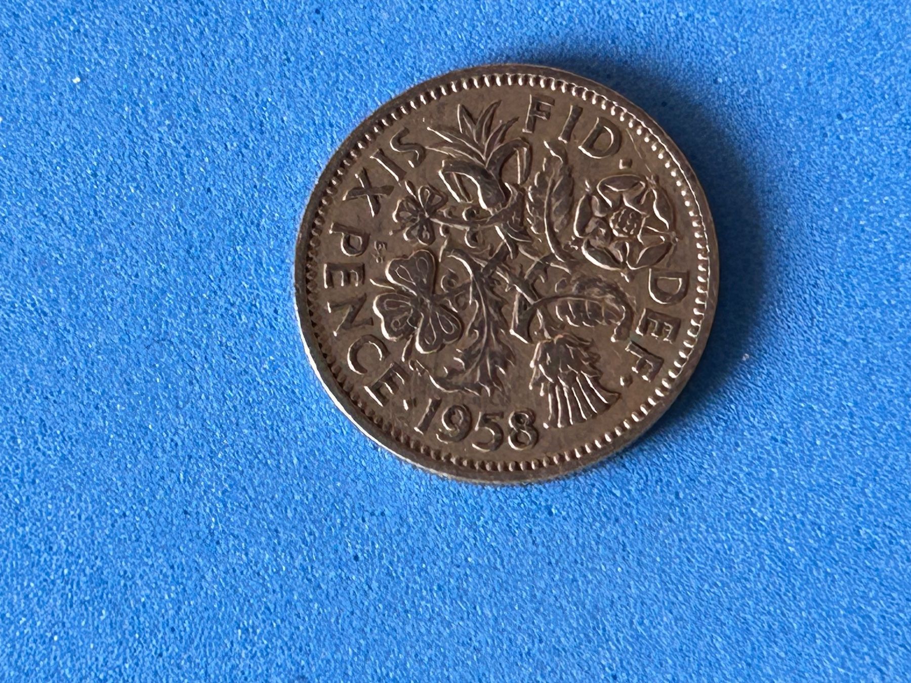 Tutti le monete: UK - 6 Pence 1958 – Usato da Corcelles NE venduto da AJKader 7