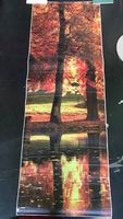 Poster Klebefolie Plakat Herbstbäume am See