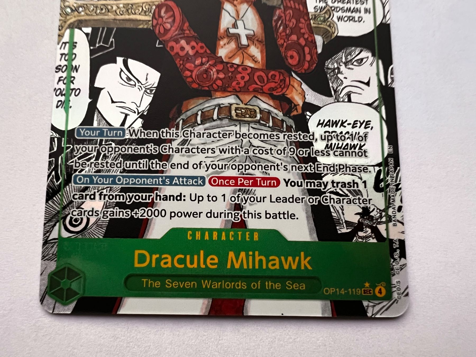 Bandai Carte collezionabili: Dracule Mihawk (Manga) - OP14-119 – Usato da Ilanz venduto da caui 7