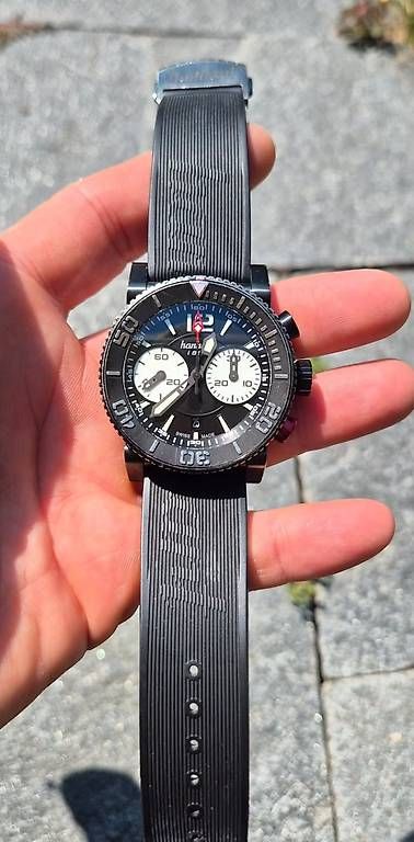 Hanhart Uhren: Hanhart Primus Diver Chronograph, Fullset – Gebraucht aus Hünibach von Quaechemer 4
