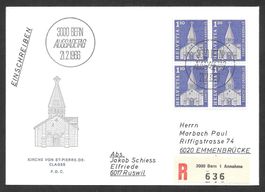R-FDC 421 Viererblock St-Pierre-de-Clages ET Bern 21.2.1966
