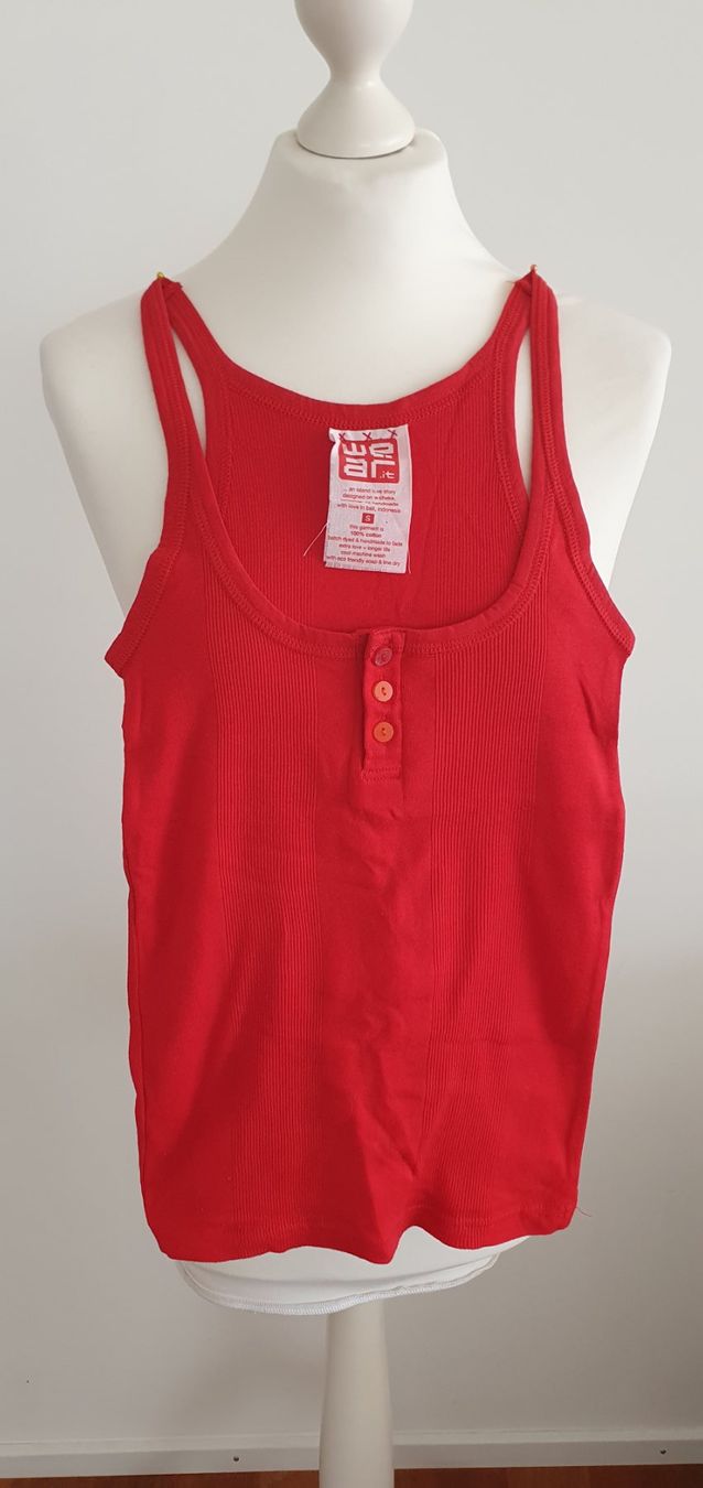 Top: Top korallenrot Gr. S Baumwolle NEU – Nuovo (secondo la descrizione) da Stansstad venduto da InStyle8 2