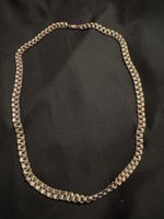 Vintage Sterling Silver Ribbon Chain Necklace - Stunning!
