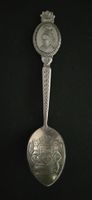 Cuillère souvenir Normandie métal argenté bon état