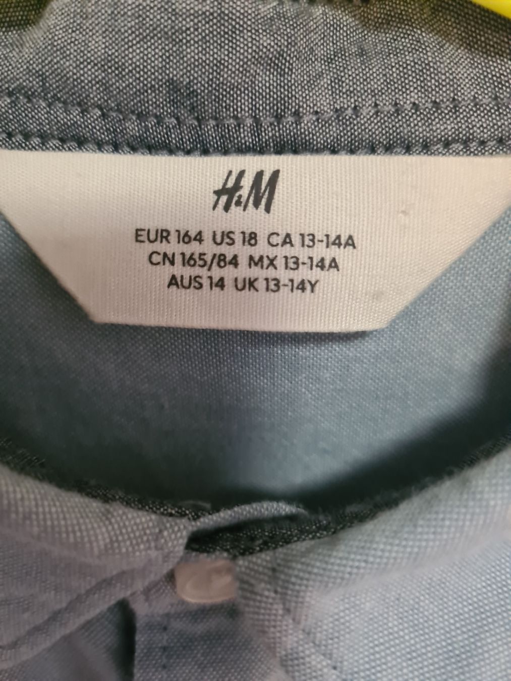 H&M Camicie, T-shirt & Polo: H&M Hemd, hellblau, Gr. 164, Top Zustand! – Usato da Winterthur venduto da Jana1701 4