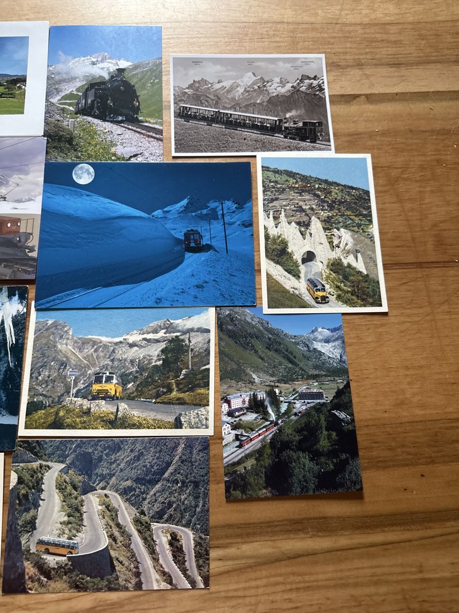 Cartes: Eisenbahn und Postauto Schreibkarten – D'occasion à Frauenfeld par aluma14 1