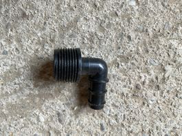 Gardena Schlauchanschluss 90 Grad Adapter mit Gewinde