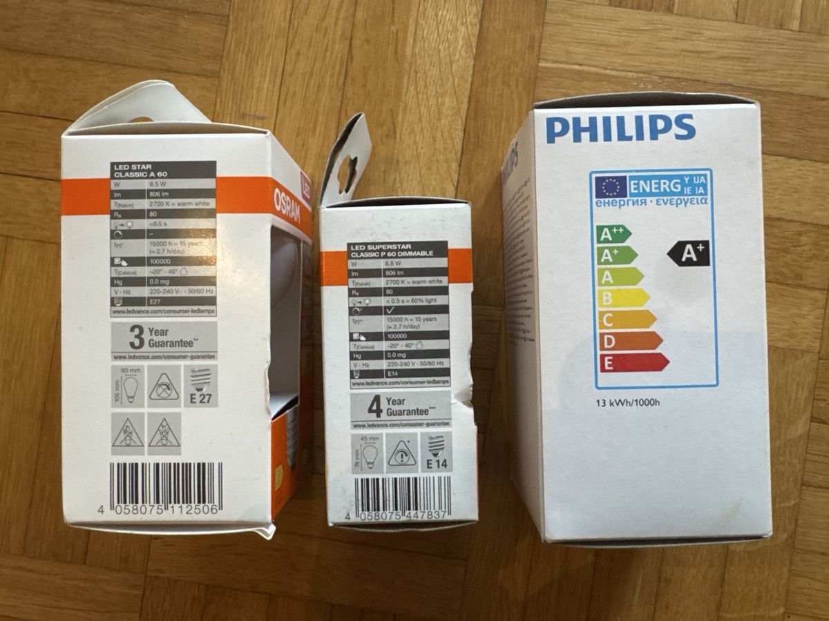 Osram Lampade: 3 LED Glühbirnen / Neu - OVP – Usato da Herzogenbuchsee venduto da TCG-High-Quality 4
