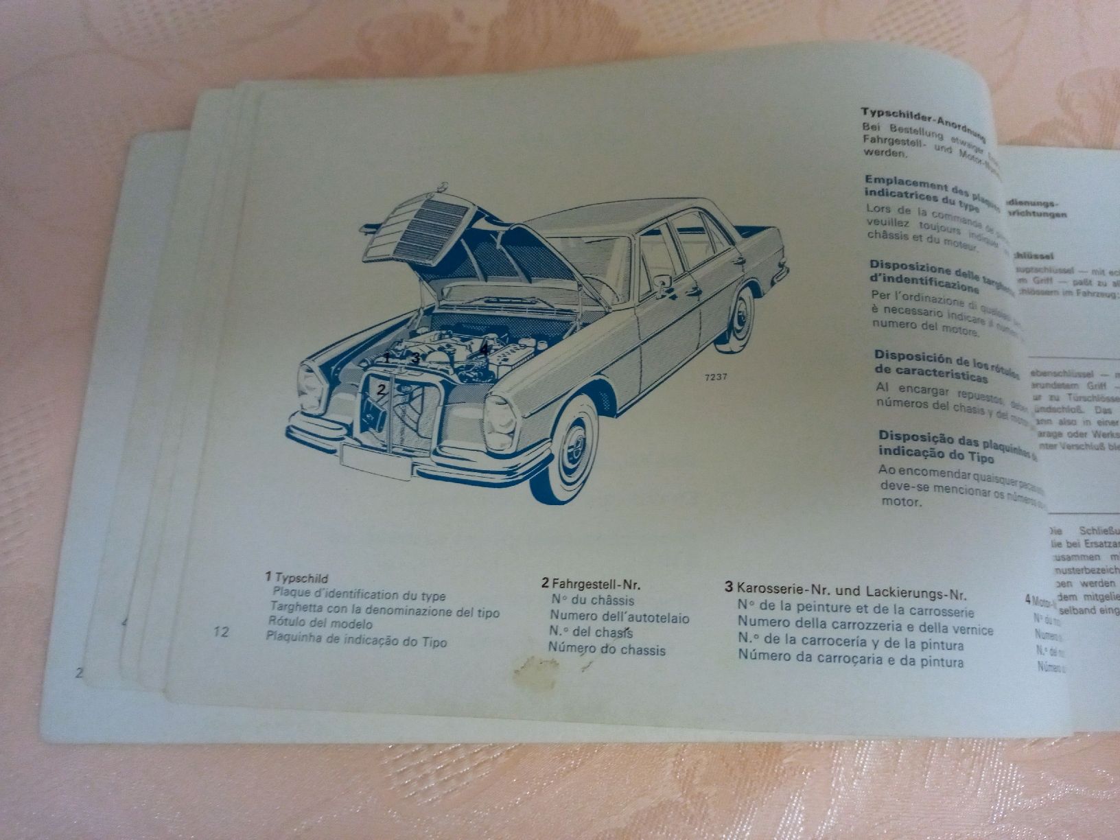 Mercedes-Benz Alle Autoersatzteile: Mercedes 280 SE,SEL Betr.Anleitung – Gebraucht aus Zürich von hec_j689 1
