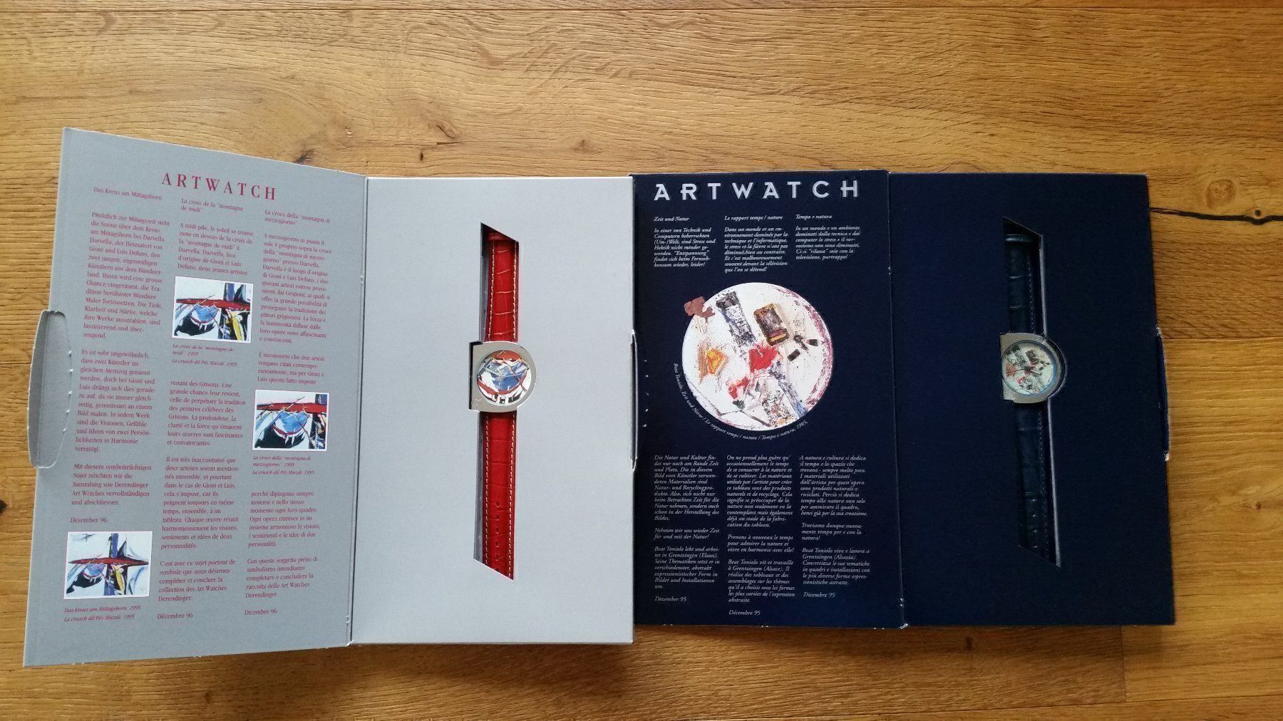 Orologi: 2x ArtWatch Derendinger - limitiert – Nuovo (secondo la descrizione) da Altnau venduto da willpower71