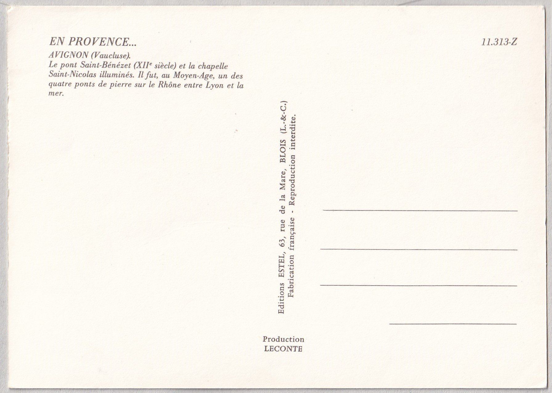 Ansichtskarten: Avignon en Provence – Neu (gemäss Beschreibung) aus Castione von Rx-stamps 1