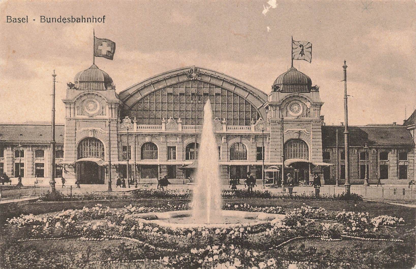 Cartoline postali: Basel Bundesbahnhof (BS) – Usato da Biasca venduto da Blenio71