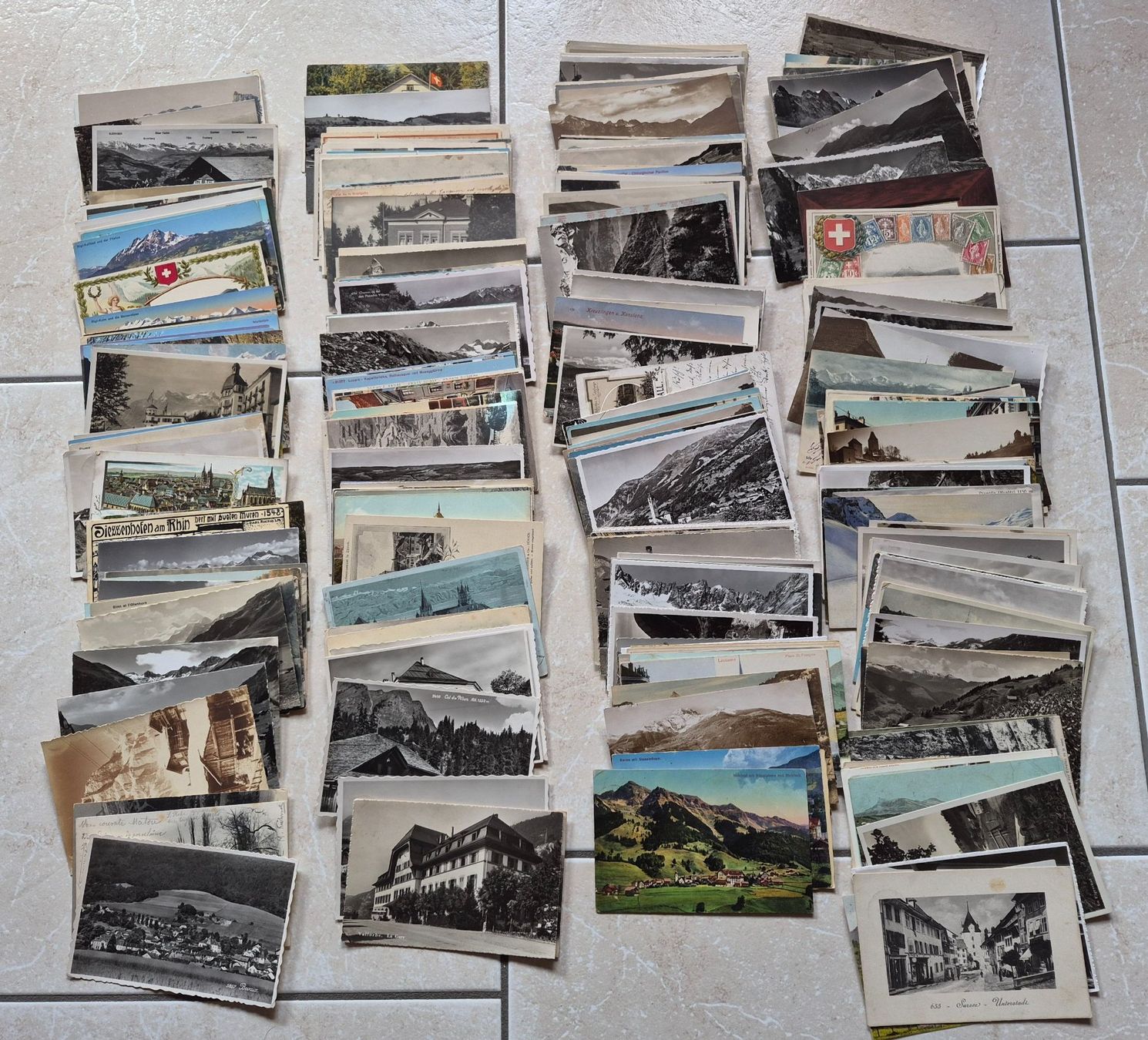 Cartoline postali: Lot Ansichtskarten Schweiz Topographie Kleinformat  1100 Stk – Usato da Fislisbach venduto da Porano 1