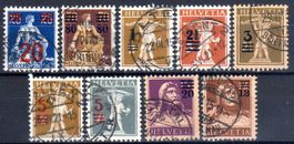 AUFBRAUCHAUSGABE MIT WERTAUFDRUCK 9 MARKEN GESTEMPELT -EM478