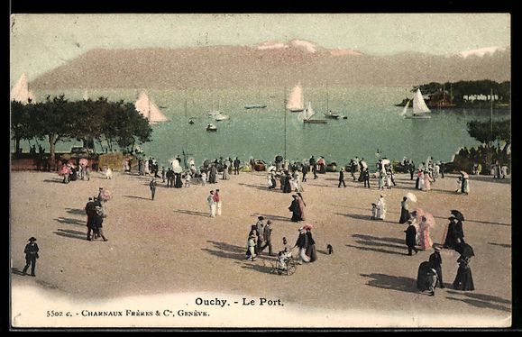 Cartoline postali: AK Ouchy, Le Port – Usato da Berlin venduto da bartko-reher