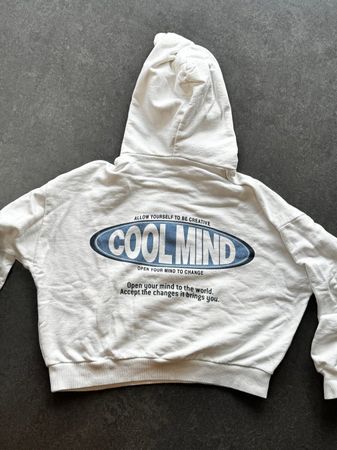 coooler Pulli Coolmind, weiss, mit Kapuze, Grösse S