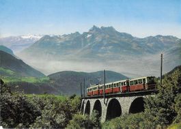 Leysin le chemin de fer a crémaillère