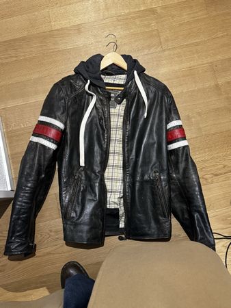 Richa Toulon Lederjacke Grösse L mit Kapuze guter Zustand