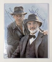 Sean Connery & Harrison Ford Autogramm Echtheitszertifikat