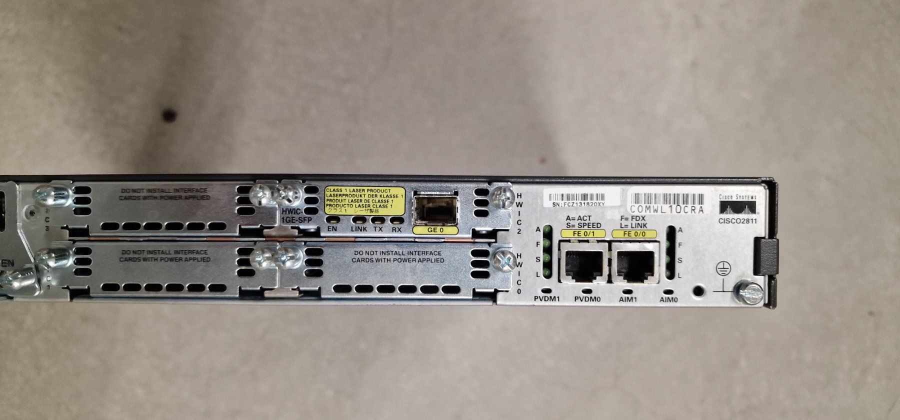 Modem & Router: Cisco 2800 Series 2811 Integrated Service Router – Usato da Gerlafingen venduto da diotech 3