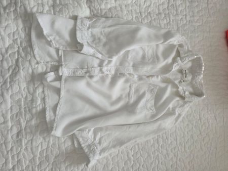 Abercrombie & Fitch Bluse Weiss, Gr. S, Sommer-Look!