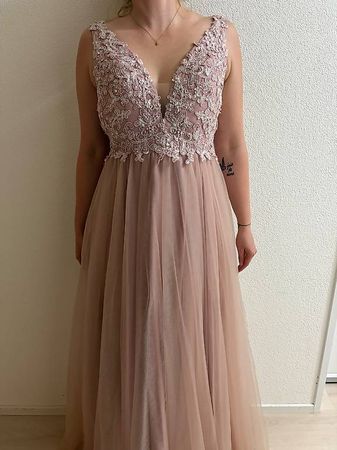 Ballkleid altrosa Grösse 38
