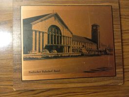 Badischer Bahnhof auf Kupfer  gedruckt