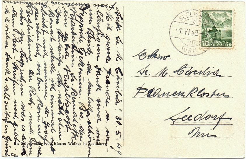 Cartoline postali: SEELISBERG Kapelle Maria Sonnenberg – Usato da Jona venduto da philajona 1
