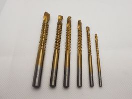 6er Set Bohrfräser HSS-G 3-8mm