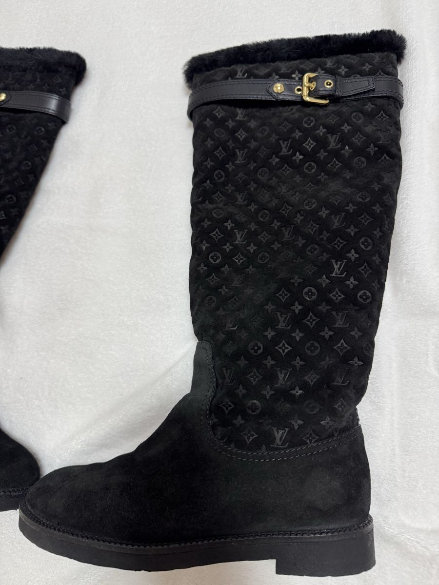Damenschuhe: Louis Vuitton Black Winter Boots, 37❄️ – Gebraucht aus Genève von Lux_trend26 2