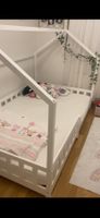Kinderbett mit Rausfallschutz, inkl. Matratze, weiss 140x200