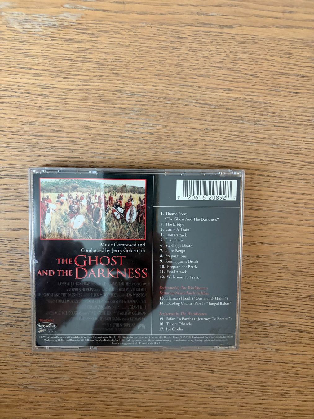CD: CD THE GHOST AND THE DARKNESS GOLDSMITH  CHF 10 >>> 25.9 – Usato da Geneve venduto da tigre69 1